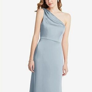 Dessy Group LOVELY MADDIE · STYLE LB028 · LUX CHARMEUSE in Mist